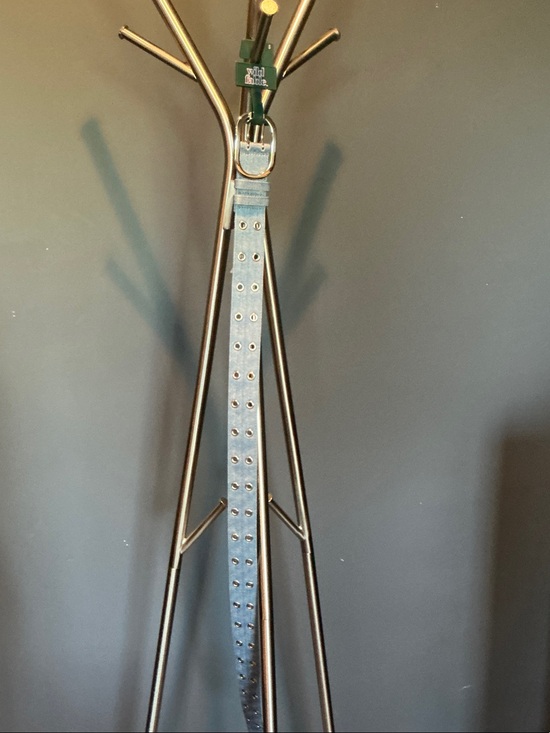 wild fable Accessories - Silver-Buckle Denim Belt in Light Blue